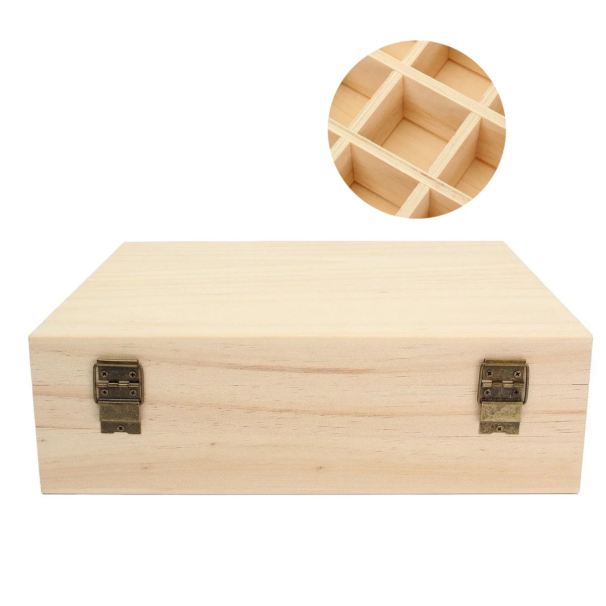 

Portable Wooden Essential Oil Storage Box Organizer Travel Case Sturdy Lightweight Craftsmanship Display Oils Bottle Storage Bag