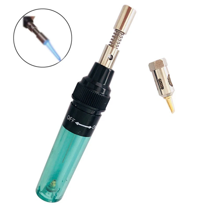 1300℃ Celsius Butane 4 In 1 Gas Soldering Iron Cordless Butane Gas Welding Pen Soldering Kit A+B
