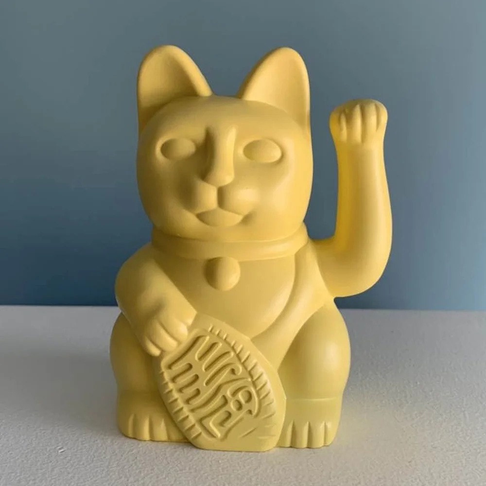 Gato de la suerte de resina, gato japonés decorativo, el mejor regalo para la buena suerte