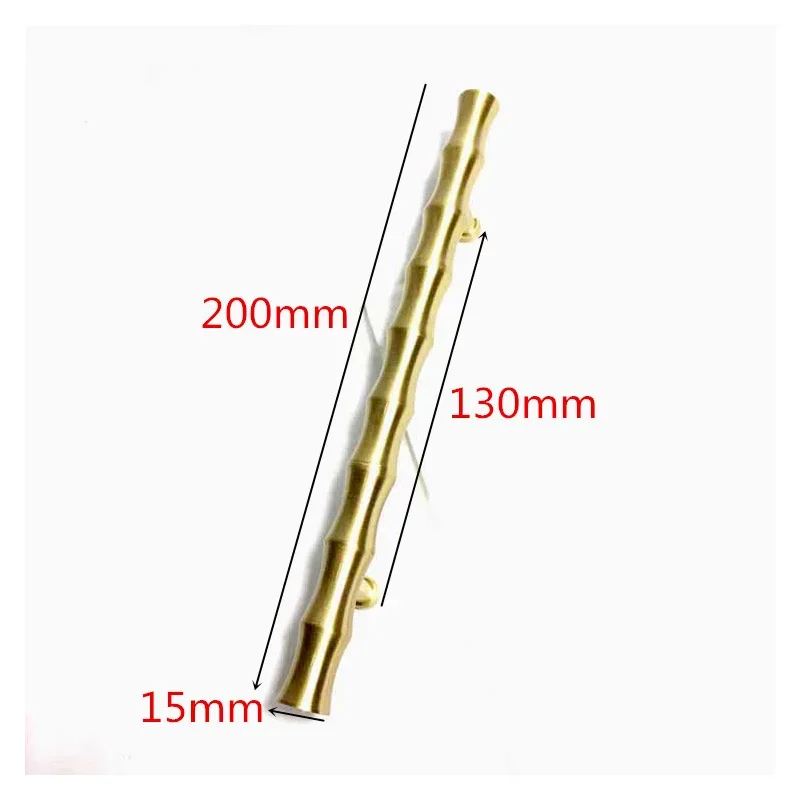 20CM Nordic Pure Copper Cabinet Handle Brass Pull Drawer Morden Handles Wardrobe Knobs and Pulls for Furniture Kitchen T Bar