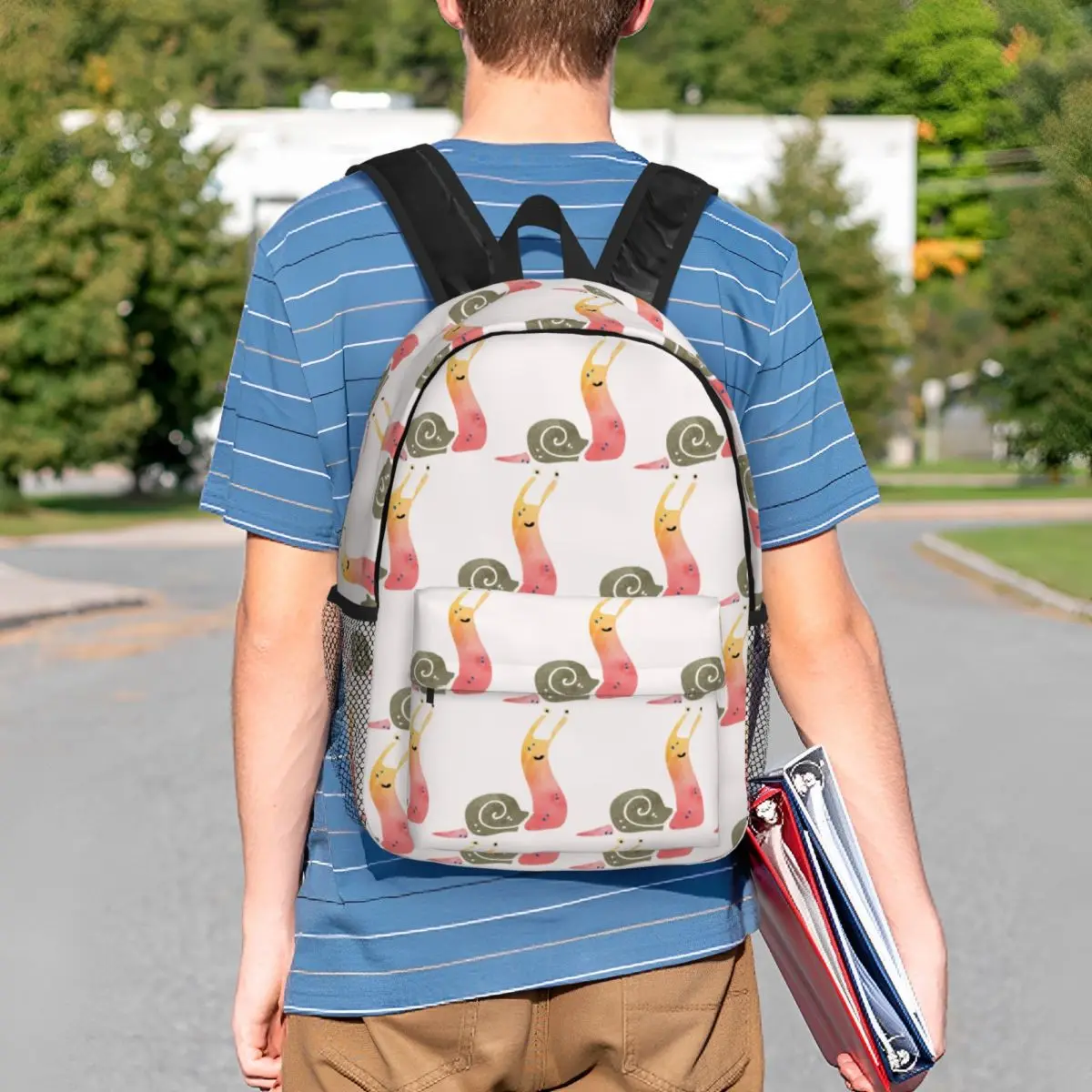 Smiling Cute Snail Backpack Student BookBag Children School Bag Computer Shoulder Bags for Boys Girls
