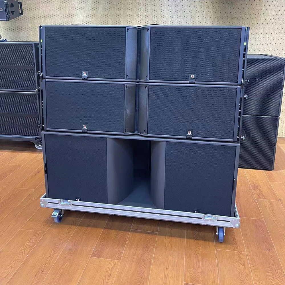 

Manufacturer K-215 3-way Neodymium Dual 15 Inch High Power Long Throw Line Array Speaker With Dual 18 Inch Subwoofer