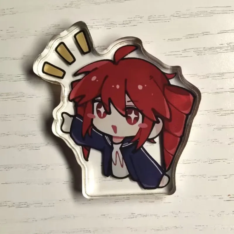 Kasane Teto Acrylic Standee Keychain Utau Vocalist Cartoon Brick Block Stand Gift Box Filler Figure Cabinet Matching Decoration