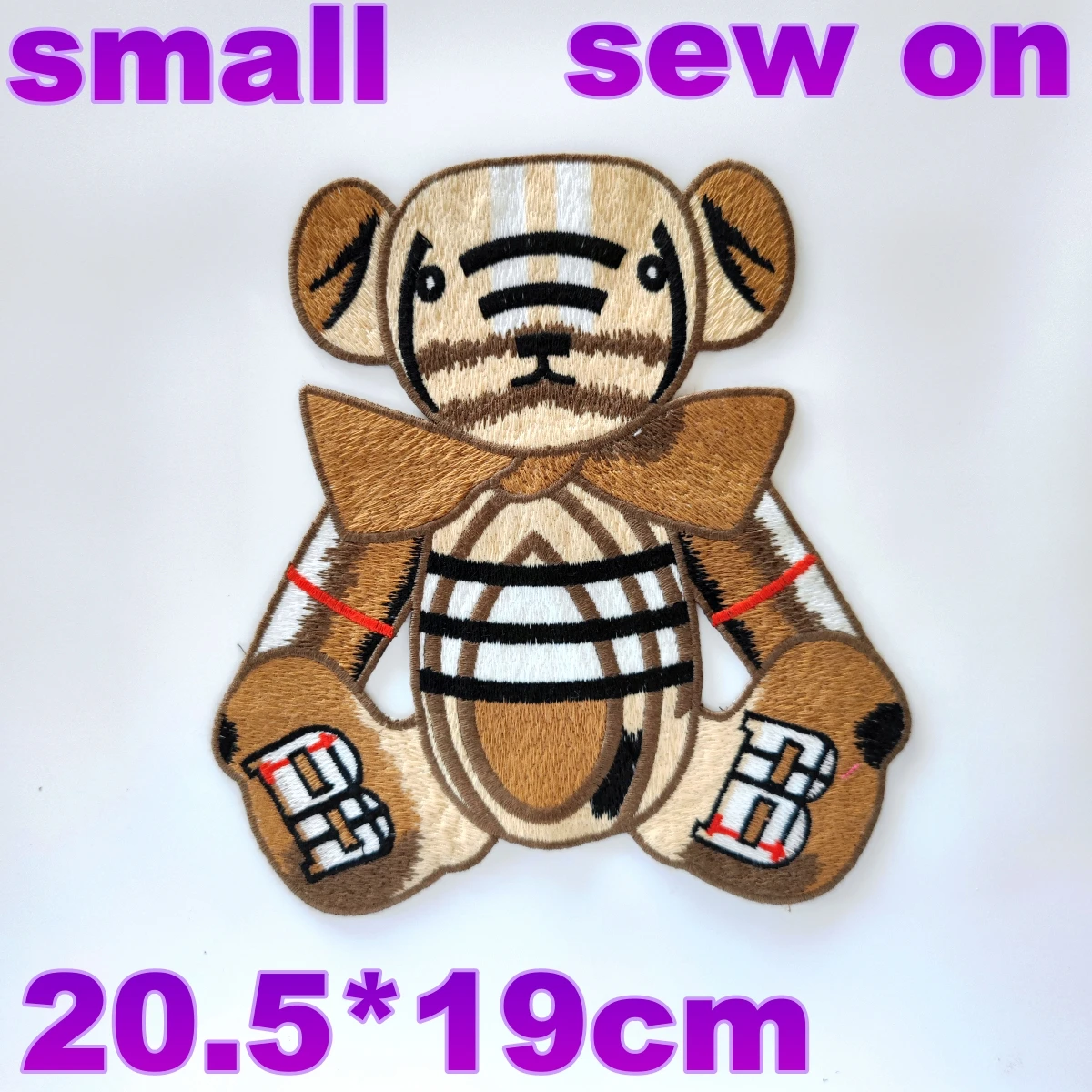 large embroidery big chenille patch bear animal cartoon badges bears appliques patches for clothing ID229191