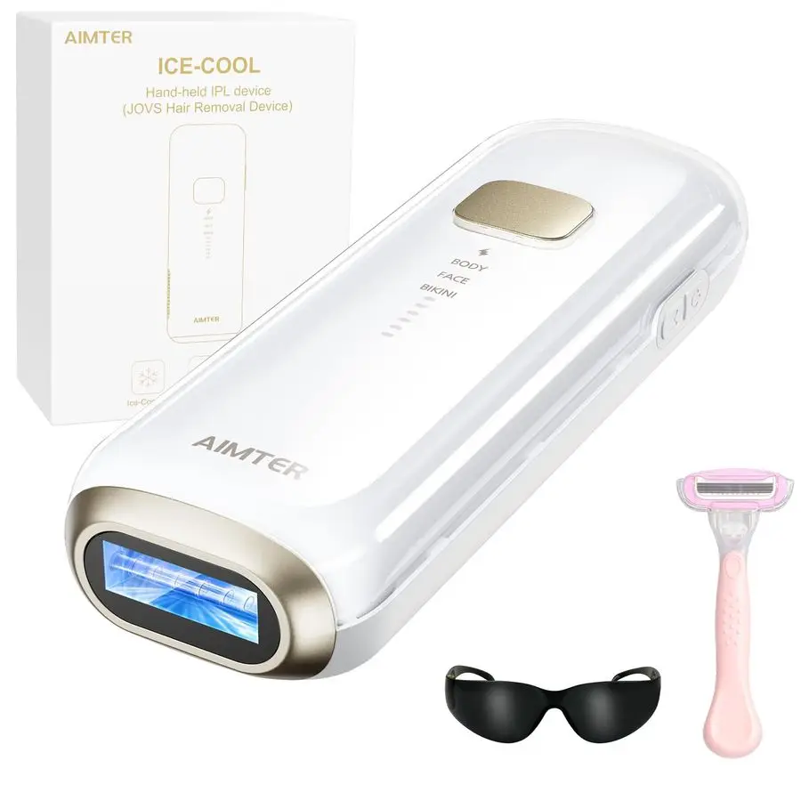 

Hair Removal, IPL Hair Removal for Women and Men with 5 CSapphire IceCooling Function, AtHome Hair Removal Device for Armpits Ba