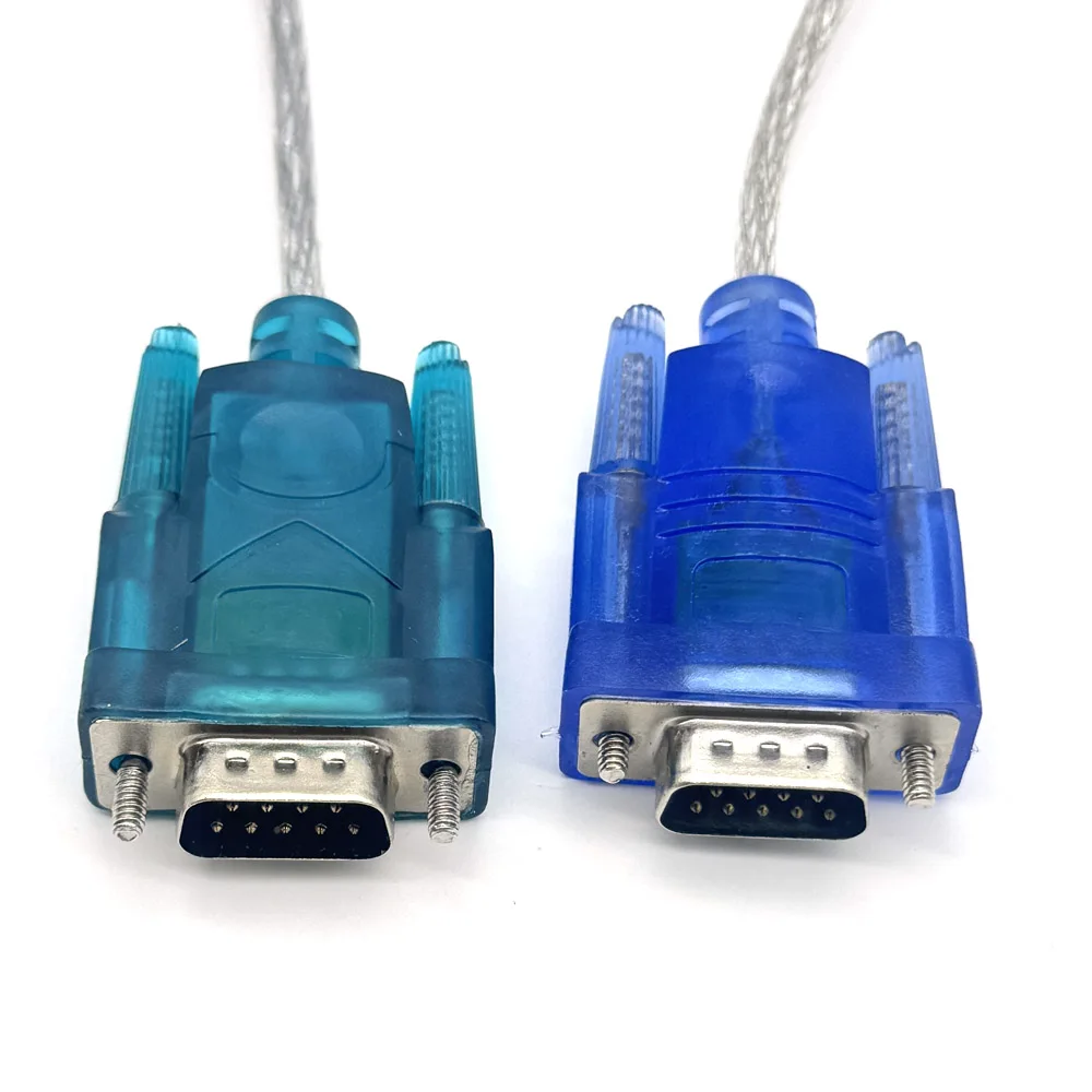 New HL-340 USB to RS232 COM Port Serial PDA 9 pin DB9 Cable Adapter Connector Support Windows7 64 green blue