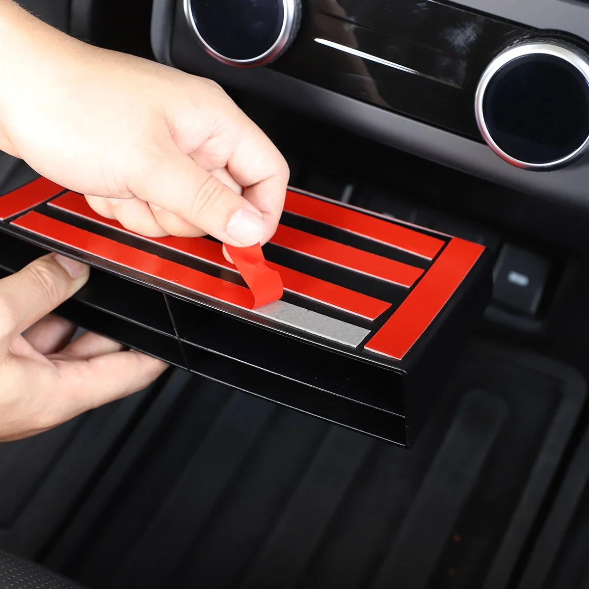 

For Land Rover Discovery 5 LR5 2021-2024 car rear air conditioning outlet storage box mobile phone storage box car accessories