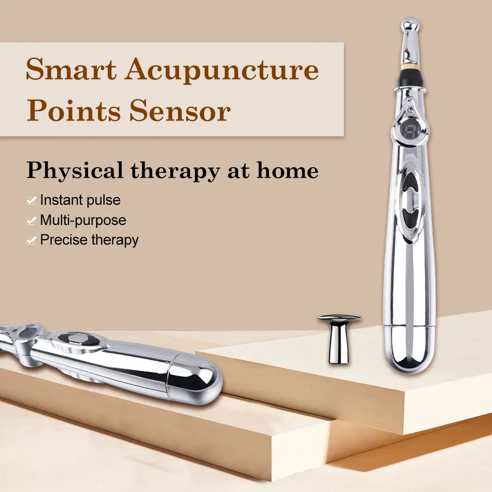 Meridian Acupuncture Pen Electronic Laser Pointer Physiotherapy Acupressure Relax Equipment Vibrators Relaxing Massage Stick