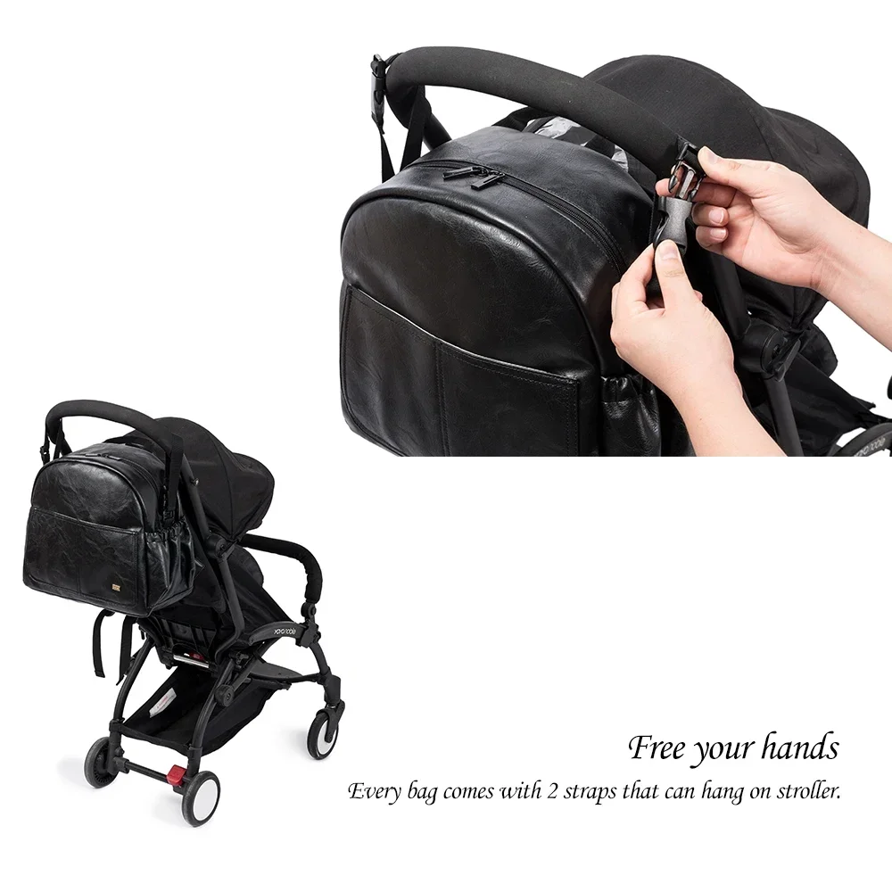 Large Waterproof Diaper Bag Backpack for Moms 4