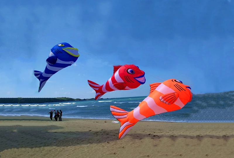 3d clown fish kite pendant inflatable kite string reel animated kites professional kite adult soft kites parachute Outdoor toys