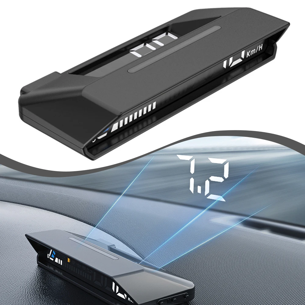 Power Cord Head-up Display Black Car Head Up Display HUD Gauge OBD2 OBD2 Driving Computer Fits Most Car Models