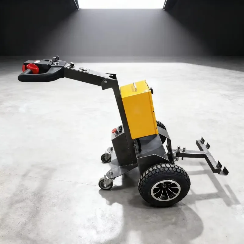 New 1000KG Heavy Duty Electric Tugger Tow Tractor Smart Control Handle Customizable Industrial Power Tow Solid Rubber Wheels