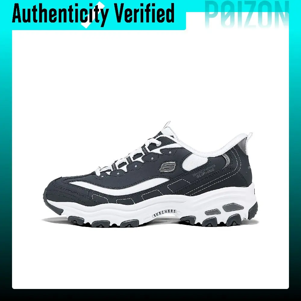 Skechers DLITES Dry And Comfortable Breathable Support Low top Chunky Sneakers Men's Blue White 232667-NVW