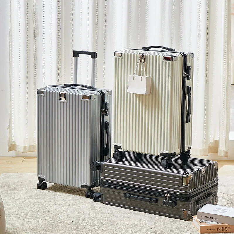 Modern Carry on Trolley CaseCustom Large 20/22/24/26/28 Inch PC ABS Luggage with Combination Lock Wholesale Prices Suitcase