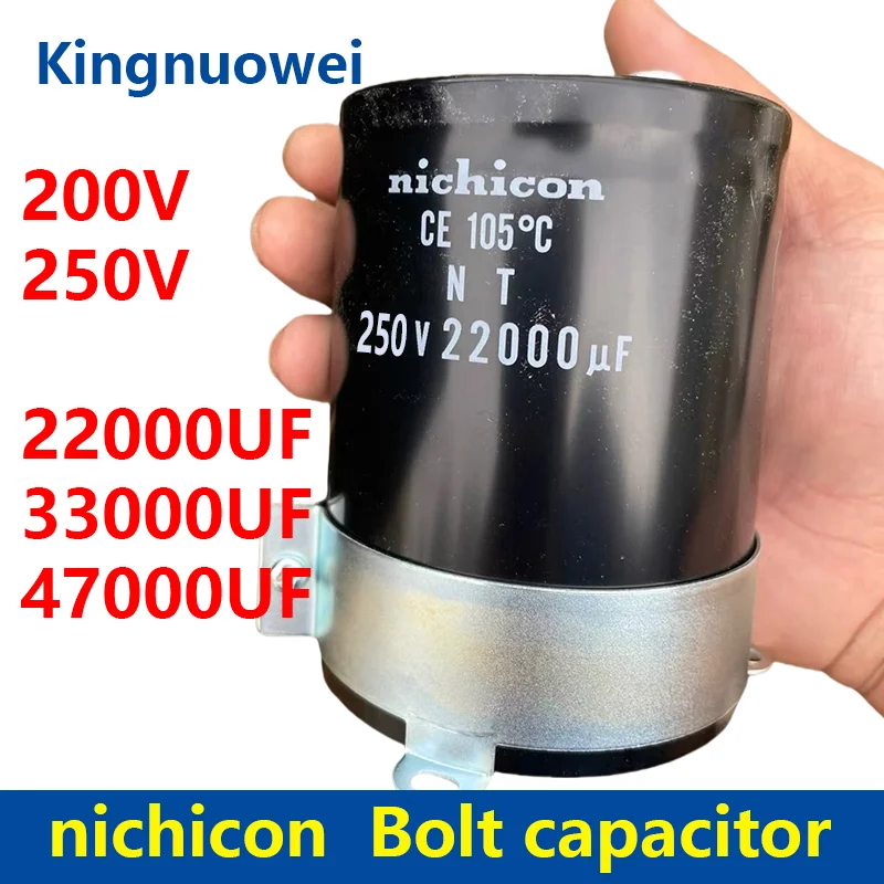 nichicon 200V 250V 22000UF 33000UF 47000UF Bolt Aluminium Electrolytic Capacitor Inverter capacitor welding machine capacitor