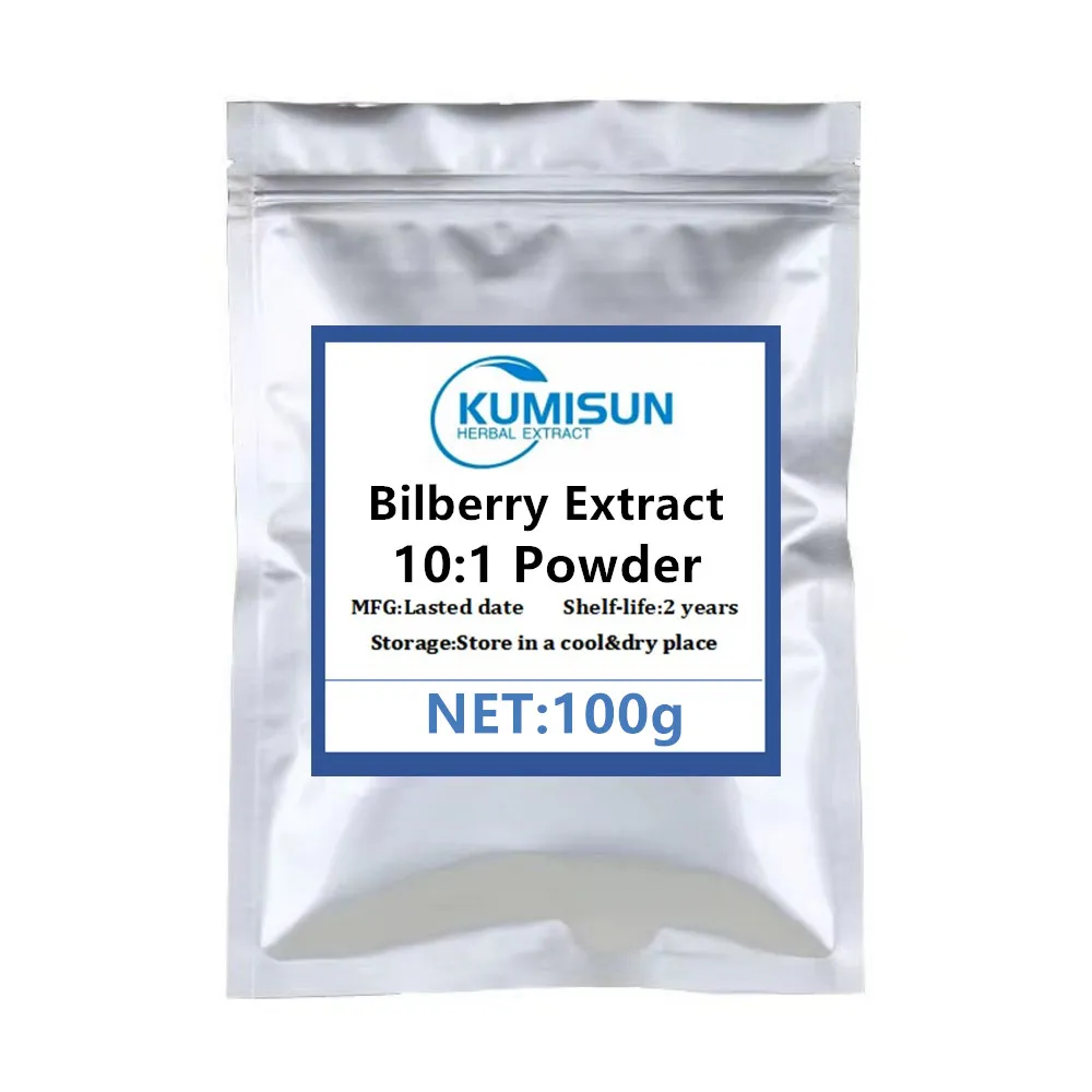 50-1000g Free Shipping Bilberry Extract Purple Powder 10:1