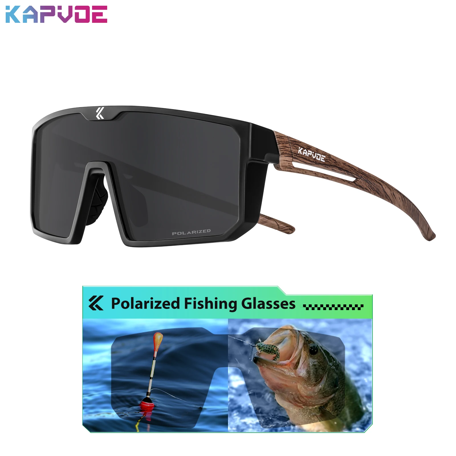 Kapvoe Outdoor Polarisierte Sonnenbrille Fahrrad Radfahren Gläser MTB Fahren Fahrrad Brillen Frauen Sport UV400 Angeln Wandern Brille