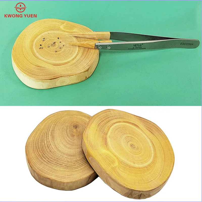 Watch Repair Tool Boxwood Base Balance Watch Needle Gear Train Repair Wood Machine Core Watch Pad Wood Base