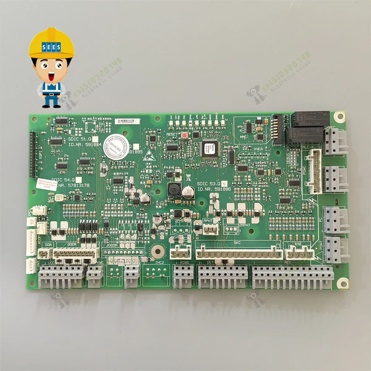 

SEES Elevator Circuit Print Board SDIC 53.Q ID.NR. 591886 Lift PCB