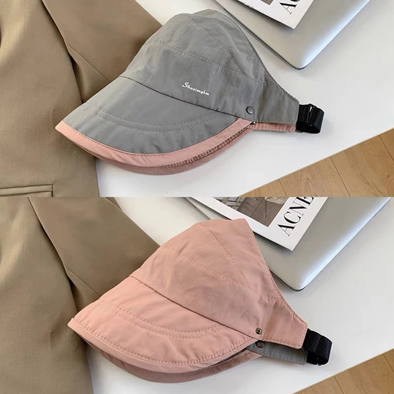 2 Color Quick Drying Fisherman Caps Women Summer Outdoor Beach Panama Hats Waterproof Camping Hiking Foldable Bob Bucket Sunhats