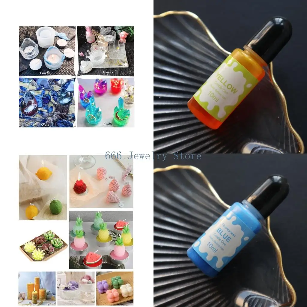 

F2TD 20 цветов художественные чернила спиртовая смола пигмент набор для УФ-смолы окраска жидкая смола концентрированный чернила