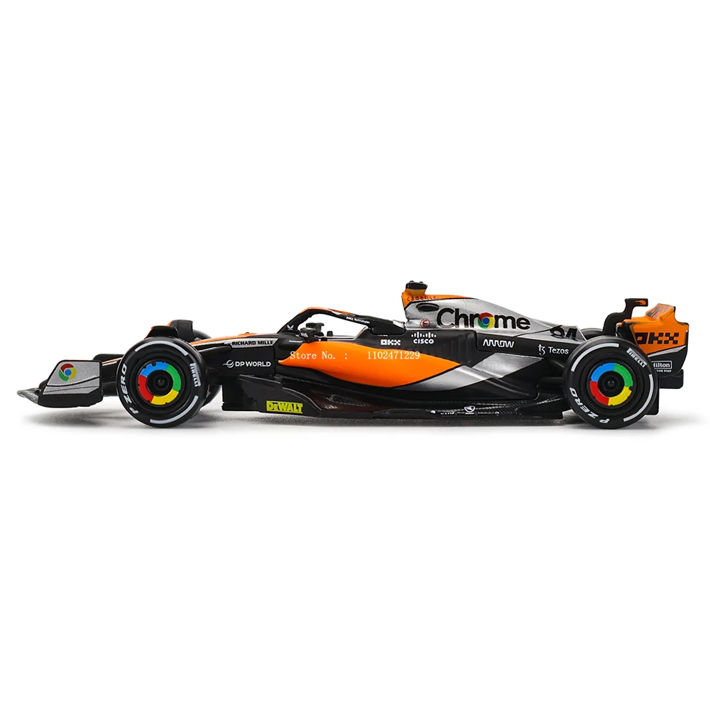 Bburago 1:43 NEW 2023 McLaren F1 Team MCL60 4# Lando Norris 81# Oscar Piastri Formula One Alloy Super Toy Die cast car model