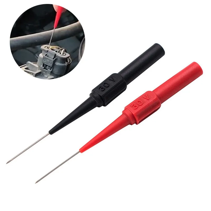 4 Pieces Multimeter Test Probe Needle Electrical Voltage Tester Diagnostic Tool Car Battery Circuit Test