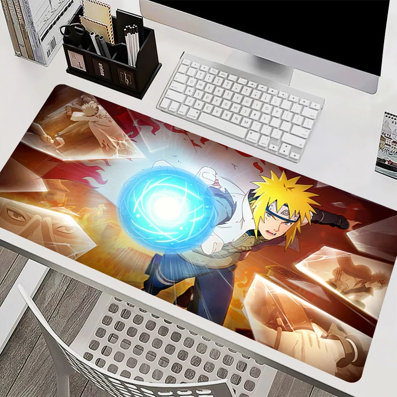 

Mousepad Laptop Mouse Pad Office Accessories PC Keyboard Pad Rubber Cup Mat Soft Mouse Mat Naruto Minato Namikaze Large Desk Mat