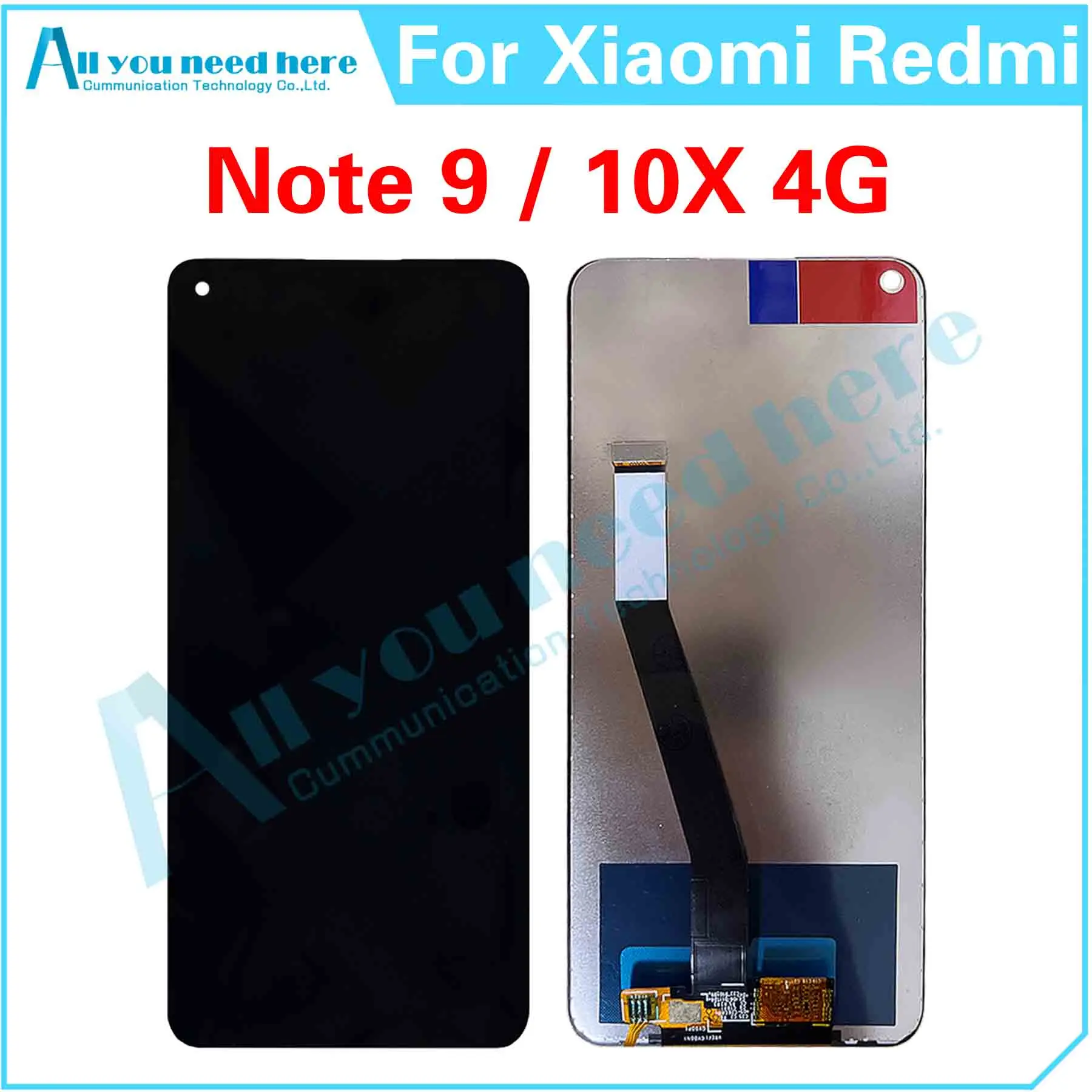 

100% Test For Xiaomi Redmi Note 9 10X 4G Note9 LCD Display Touch Screen Digitizer Assembly Repair Parts Replacement