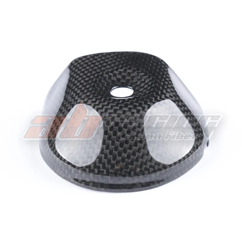 Right Side Exhaust Valve Cover  For Ducati Monster 696 796 795 1100 Full Carbon Fiber 100% Plain Glossy