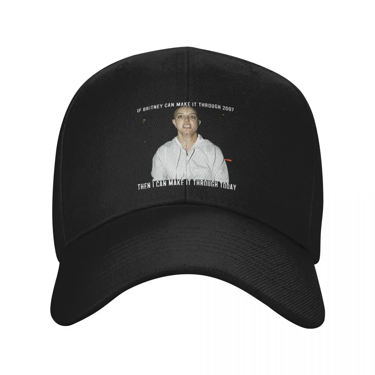 Bald Britney Spears If Britney Can MakeFather'S Day Baseball Hat Classic Truck Hip Hop Hat Men'S Panama Hat Customizable