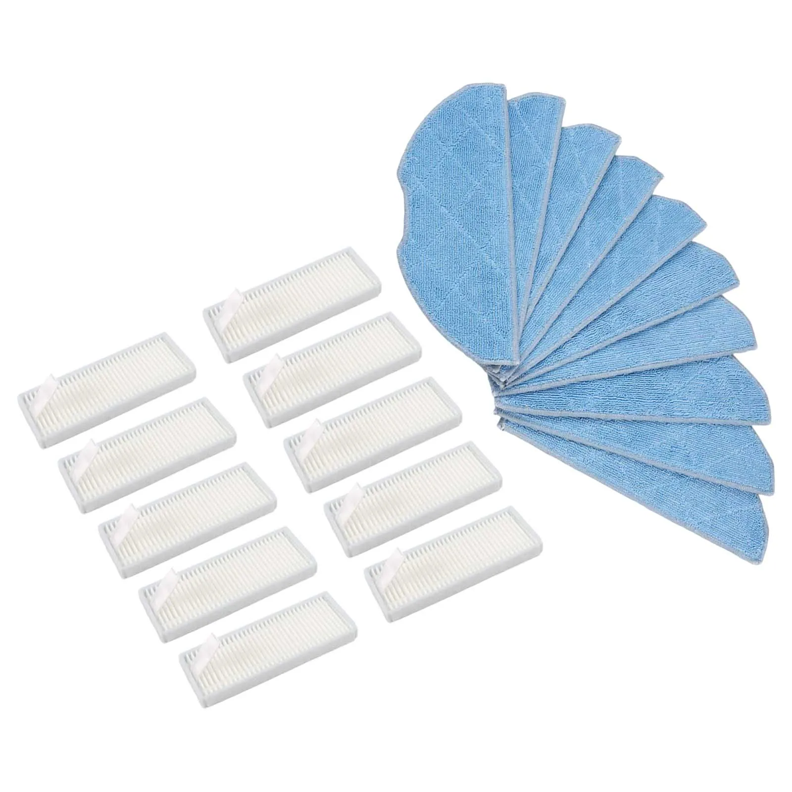 10 Mop Cloths and 10 Filters for EZVIZ RE4/RE4 Plus/RE4C Plus/RE5/RE5 Plus Essential for Maintaining a Clean Living Space