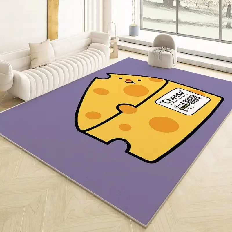 Modern Minimalist Living Room Large Area Carpet Dirt Resistant and Nonslip Cartoon Children Room Rug Easy To Care Washable Rugs