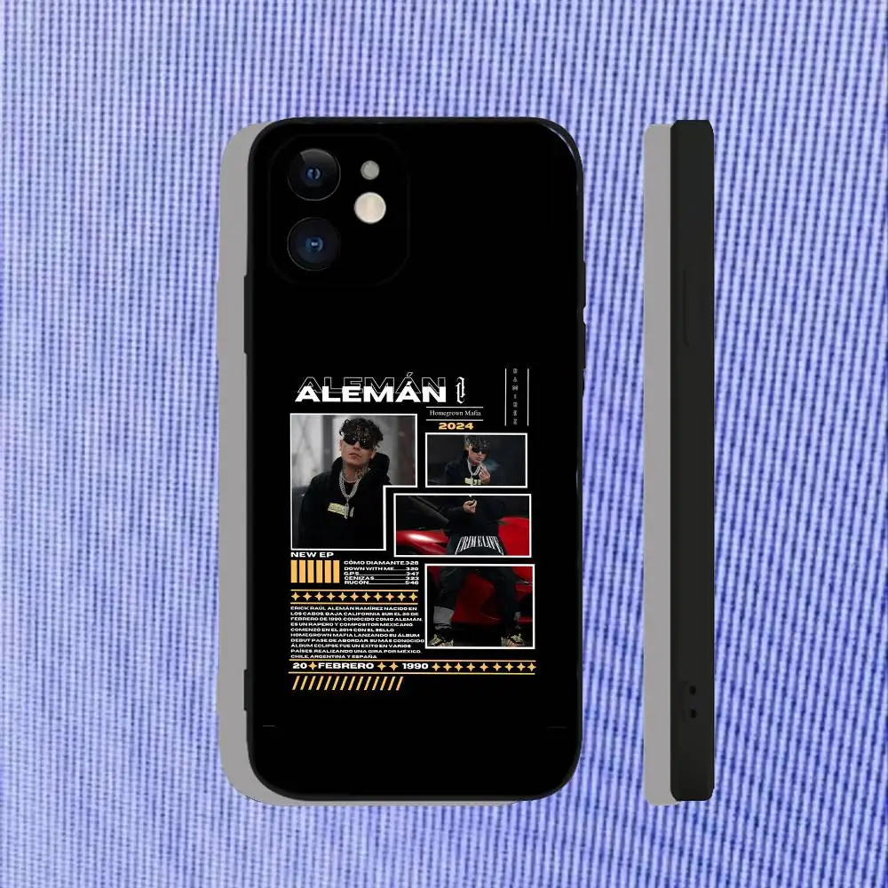 Aleman De Vuelta a las Andadas 電話ケース iPhone 17、16、15、14、13、12、11、Pro、Max、Plus、Air、X、XS、XR、SE、8、7、ミニ、ソフトブラック Funda 用