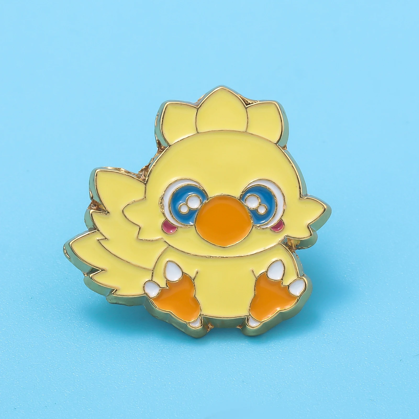 Anime Final Fantasy Enamel Cute Chocobo Pin Brooches Cospaly Props Pin Badge Men Women Backpack Jewelry Gift