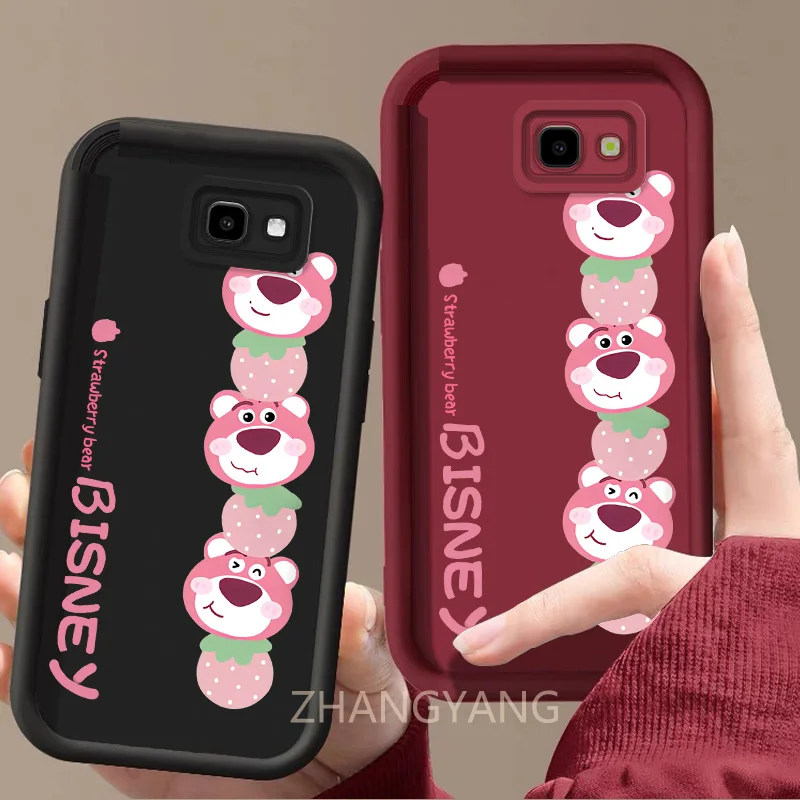 Case For Samsung J7 Prime Cute cartoon bear phone case with silicone TPU soft case anti drop and shockproof phone camera fully c