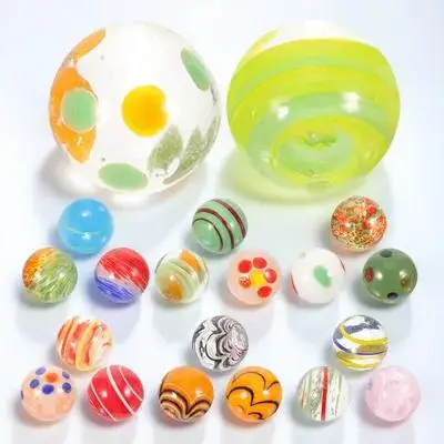 

20 Pcs Crafts Glass Marbles Fish Tank Decorations Garden Ball Bulk Colored Child