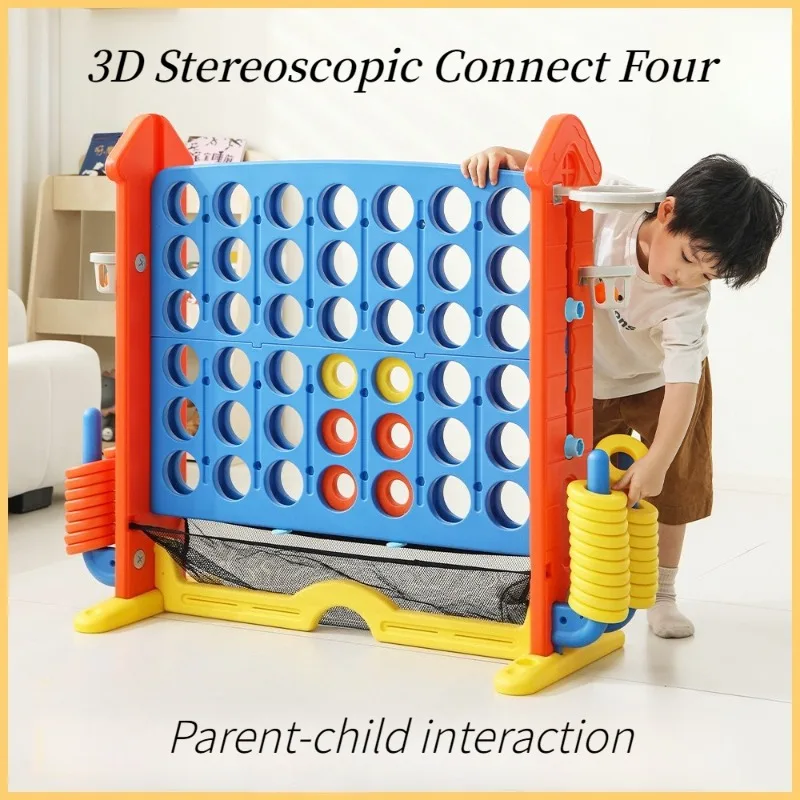 3D Board Games Connect Four Standing Board Game Large Children Educational Puzzle Toys Party Kids Games Strategy Tabletop Chess