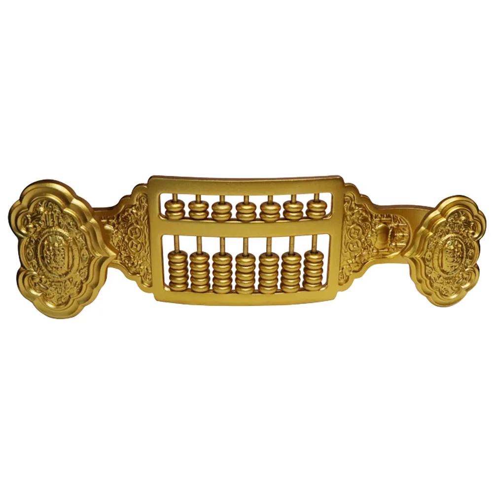 Brass Abacus Statue Retro Compact Desktop Decoration Chinese Style Abacus Sculpture Office Home Ornament Attract Wealth