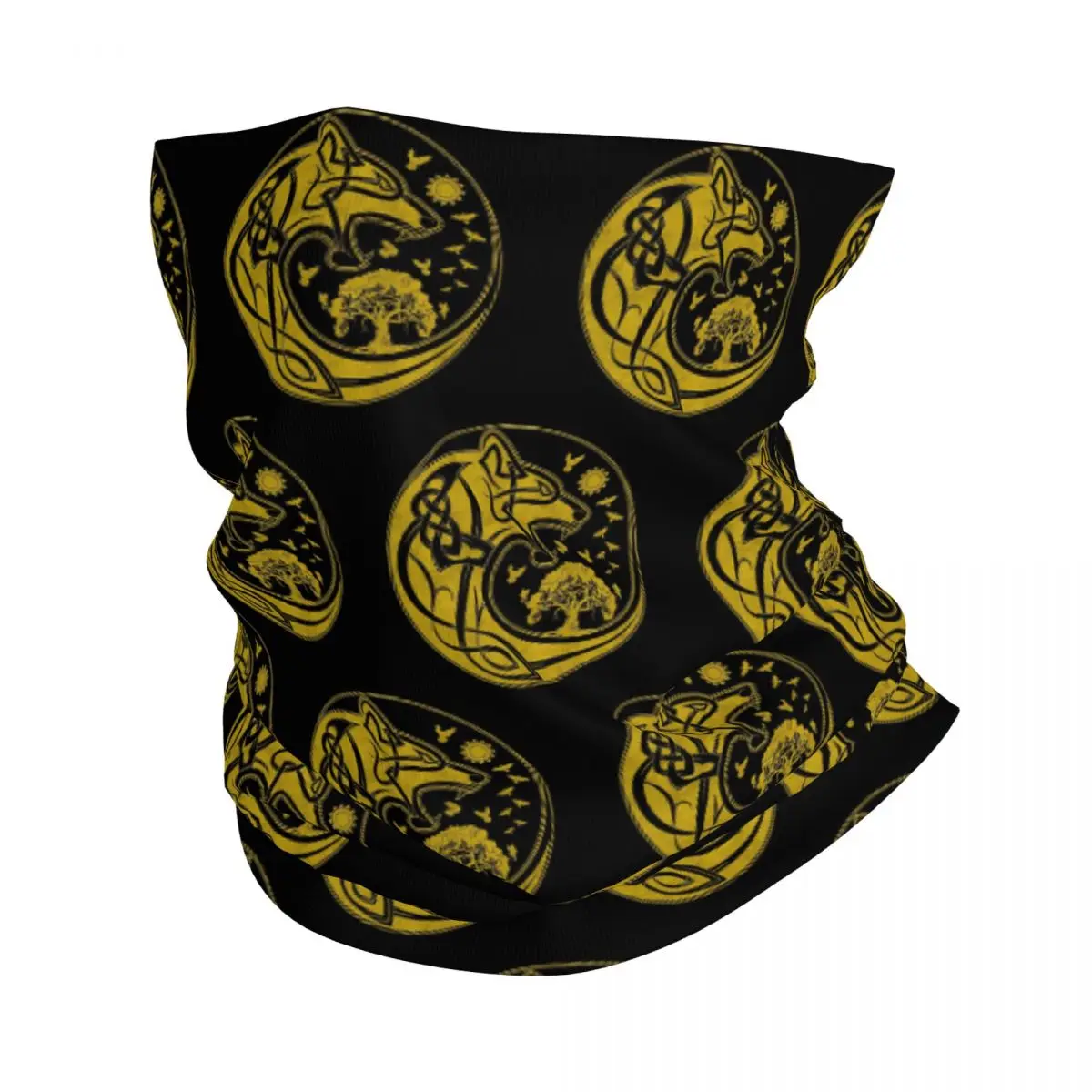 Viking Loki Son Fenrir Bandana Neck Gaiter Printed Face Scarf Warm Headband Cycling Unisex Adult All Season