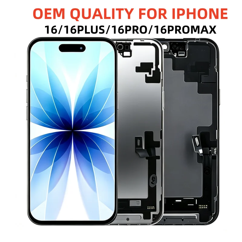 AMOLED For iPhone 16 /16 Pro/ 16 Plus/ 16 Pro Max Original OLED Screen Digitizer Assembly