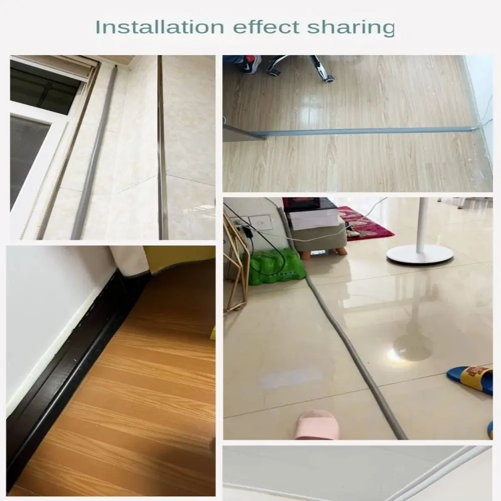 

Антиэкструзионная крышка шнура для пола, самоклеящаяся дуговая защита для воздуховода, прочная защита шнура для дома и улицы