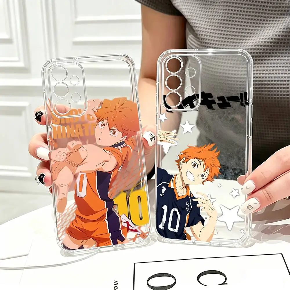 Hot Anime Haikyuu Hinata Shoyo  Phone Case Transparent Silicone Soft For Samsung S25,S24,S21,S22,S23,S30,Ultra,S20,Plus,Fe