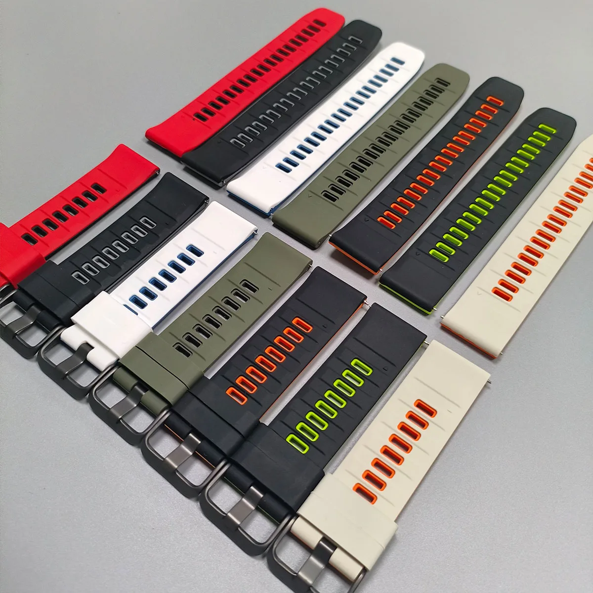 22mm 20mm Silicone Bracelet Strap For Amazfit Balance 2/Bip 6 5/Cheetah Pro Soft Watchband For Amazfit GTR 4 3/GTS 4 2 Mini Band
