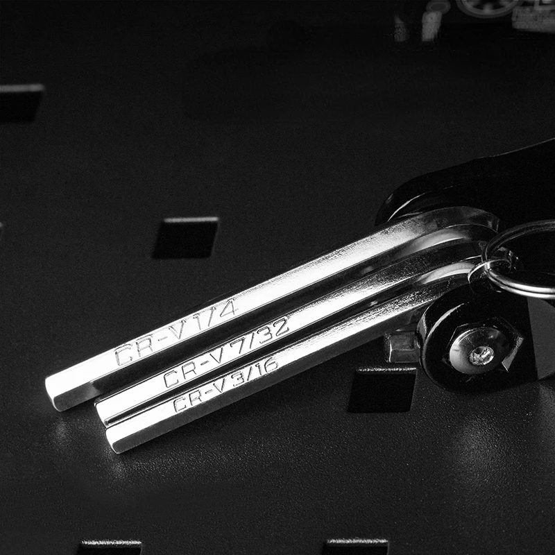 Imagem -06 - Dobrável Portátil Hexagonal Wrench Grupo Metal Metric Chave Torx Chave Allen Hex Chave de Fenda Ferramenta de Mão Llave Hexagon Spanner