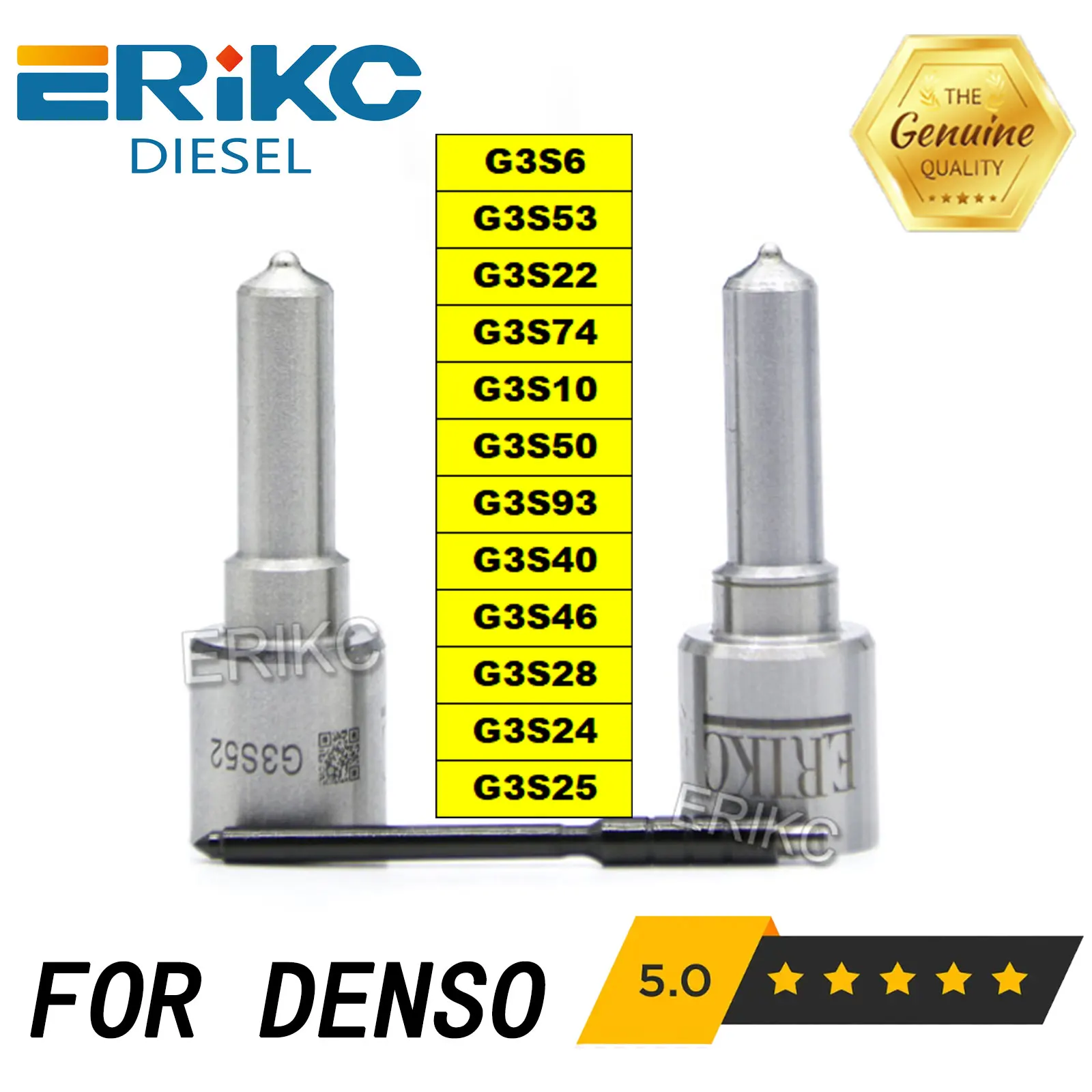 G3S6 G3S53 G3S22 G3S74 G3S10 G3S50 G3S93 Common Rail Injector Nozzle G3S40 G3S46 G3S28 G3S24 G3S25 for DENSO Injection