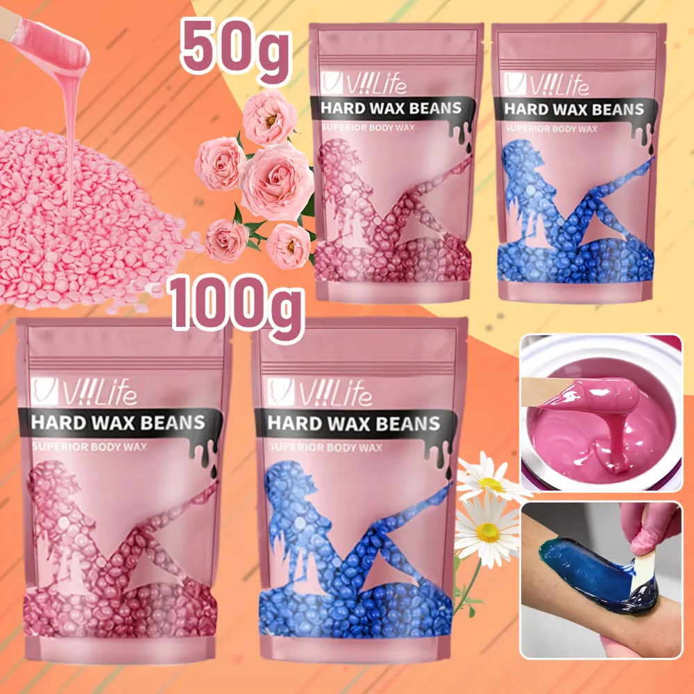 

Viilife Hard Wax Beans for Hair Removal - Gentle & Effective Ideal for All Skin Types Perfect for Body Legs Arms and Underarms