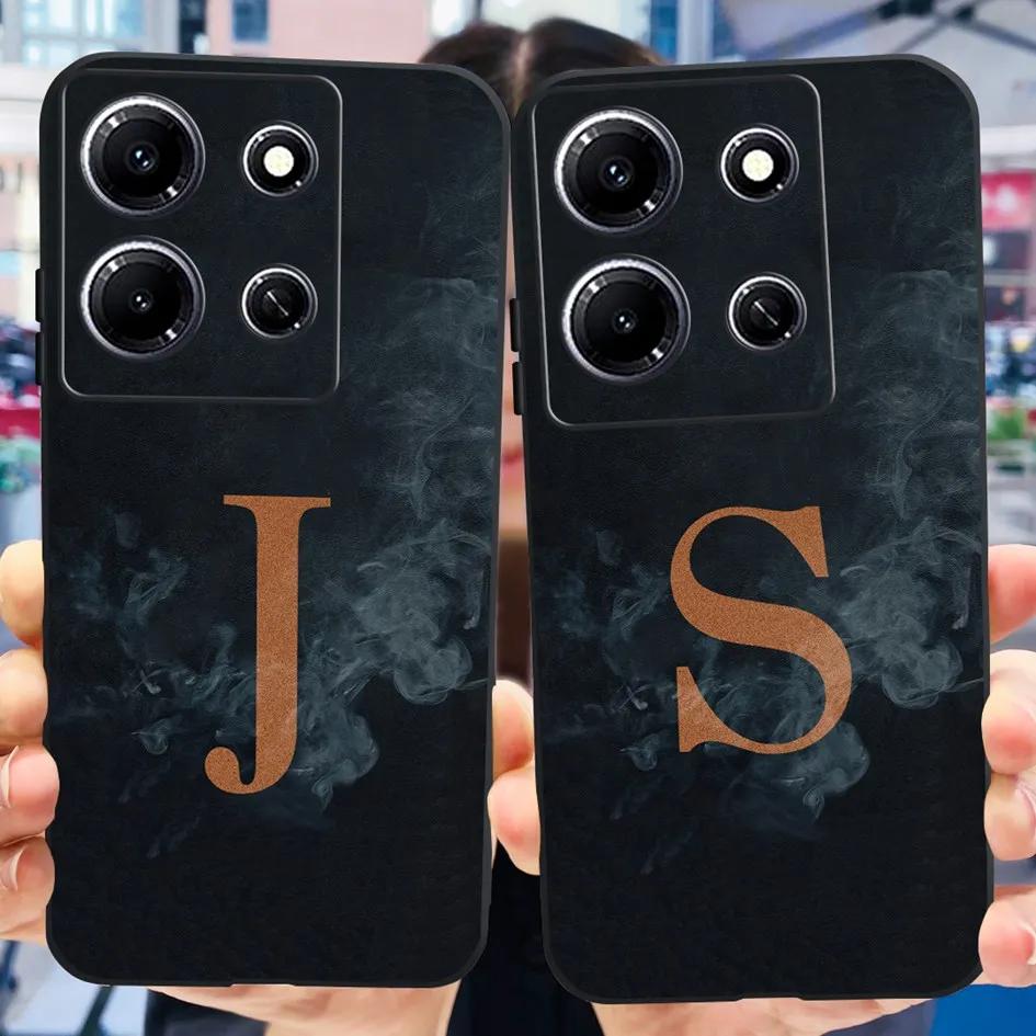 Per Infinix Note 30i custodia X6716 2023 Cover Fashion Flower Letters custodia morbida in silicone per Infinix Note 30 Pro Note30 5G Capa