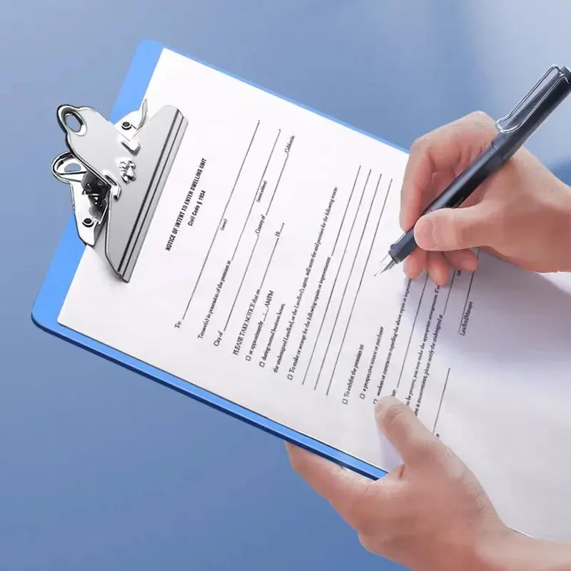 Clip Board Writing Board Folder Writing Folder Stationery Plastic Supplies Clip Board Pad Splint Student Thickened File Splint