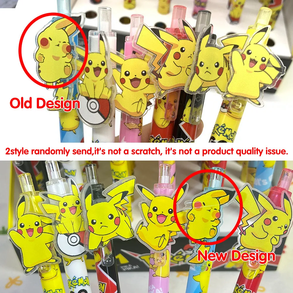 Anime Pokemon Pikachu Press Gel Pens For Writing Cute 0.5mm Black Ink Neutral Pen Promotional Gift Office School Supplies image 6